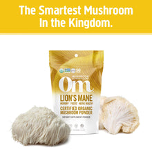 Load image into Gallery viewer, OM Mushroom Lion’s Mane Organic Mushroom Powder