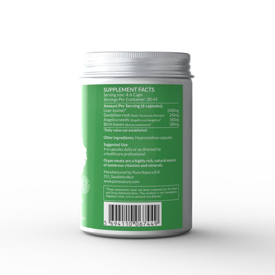 Pure Natura DETOX – Metabolism and Liver Support 180 ct