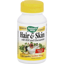 Load image into Gallery viewer, Nature's Way Hair and Skin with MSM and Glucosamine (100 Capsules)