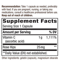 Load image into Gallery viewer, Nature's Way Vitamin C with Rose Hips 1000 mg (250 Capsules)