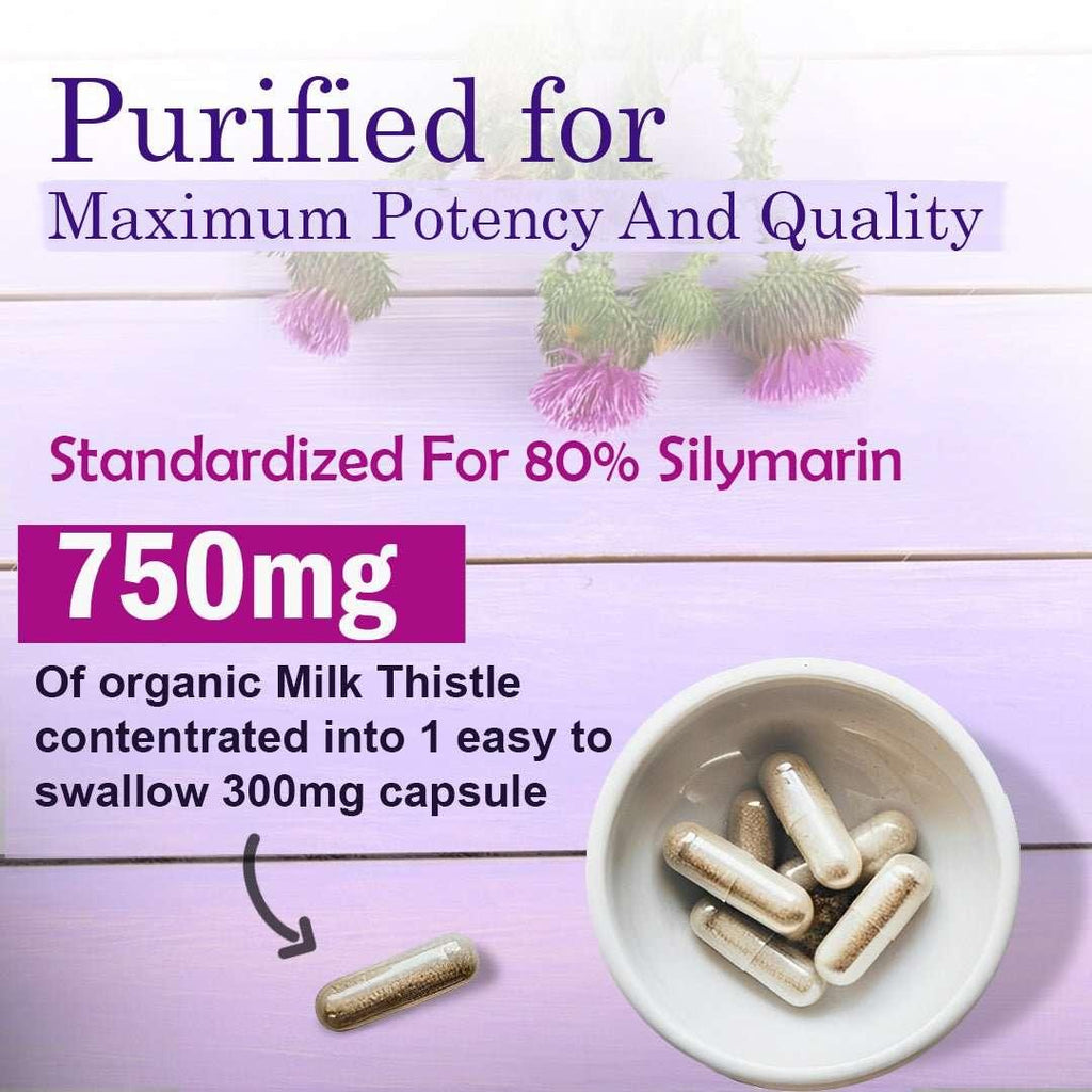 Panstellar - Milk Thistle 750mg supplement