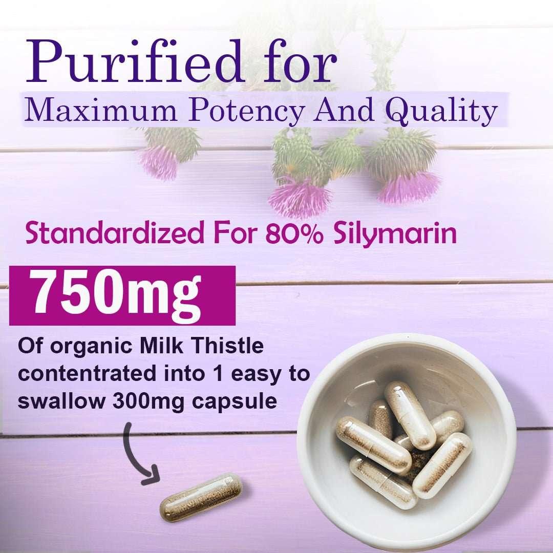 Panstellar - Milk Thistle 750mg supplement