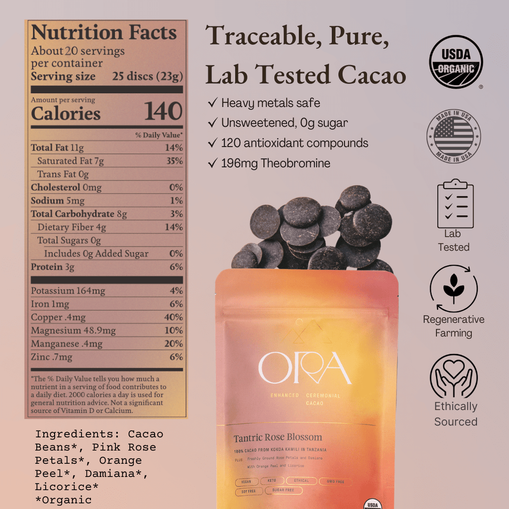 Ora Cacao Tantric Rose Blossom