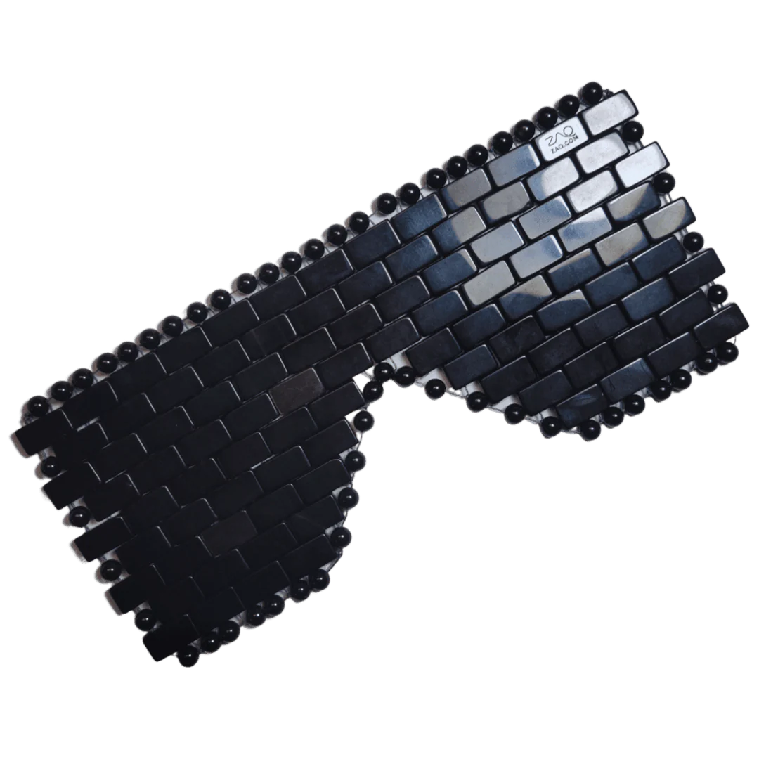 Obsidian Gemstone Eye Mask - Handmade