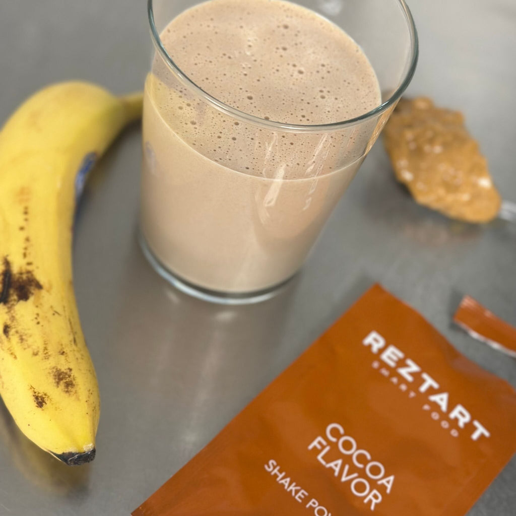 Reztart - Protein and fiber-rich powder shake with NGC®, with chocolate flavor