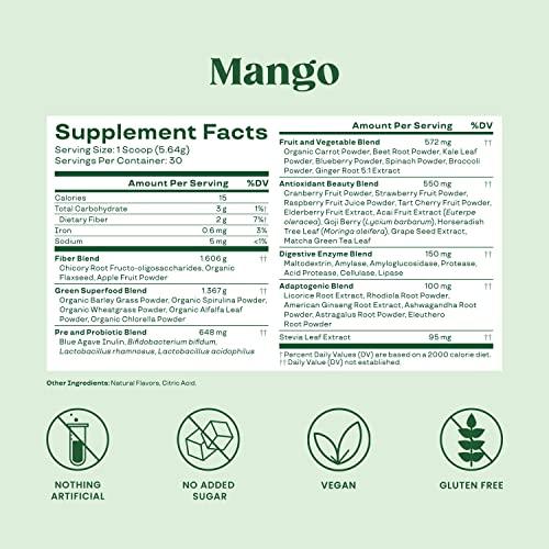 Bloom Organic Super Greens Powder Juice & Smoothie Mix