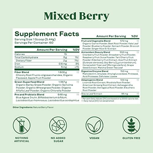 Bloom Organic Super Greens Powder Juice & Smoothie Mix
