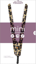 Hollywood Xpressions Mini Flat Iron Hair Straightener, Ceramic Heated Plates  (Leopard Print)
