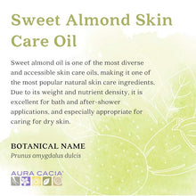 Load image into Gallery viewer, Aura Cacia Sweet Almond Oil (4 oz)