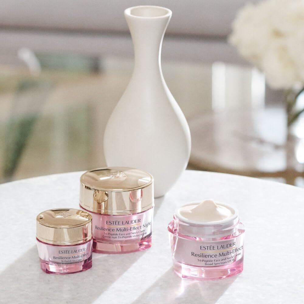 Estée Lauder Resilience Multi-Effect Tri-Peptide Face and Neck Cream Moisturizer SPF 15 | Plumping & Anti-Aging