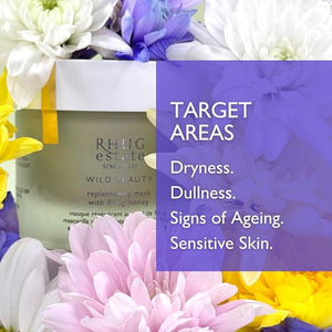 RHUG WILD BEAUTY  - Replenishing Mask with Rhug Honey | Hydrating Face Treatment | 50ml | Made in the UK