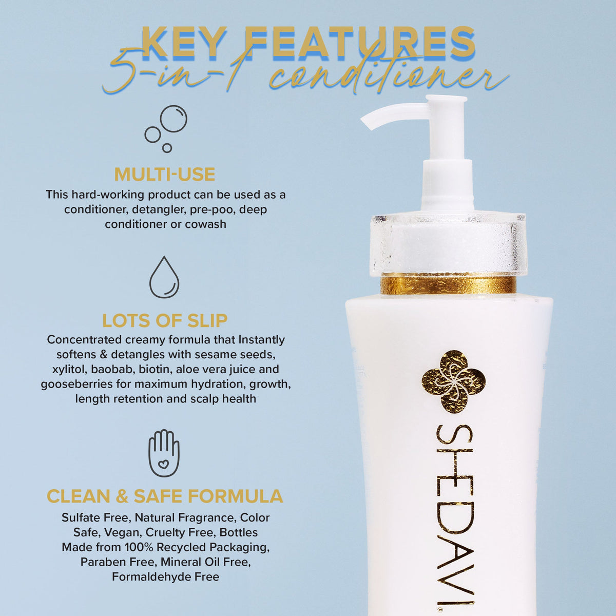 Shedavi - LENGTH₂O™ Aquaholic™ 5-in-1 Moisture Conditioner