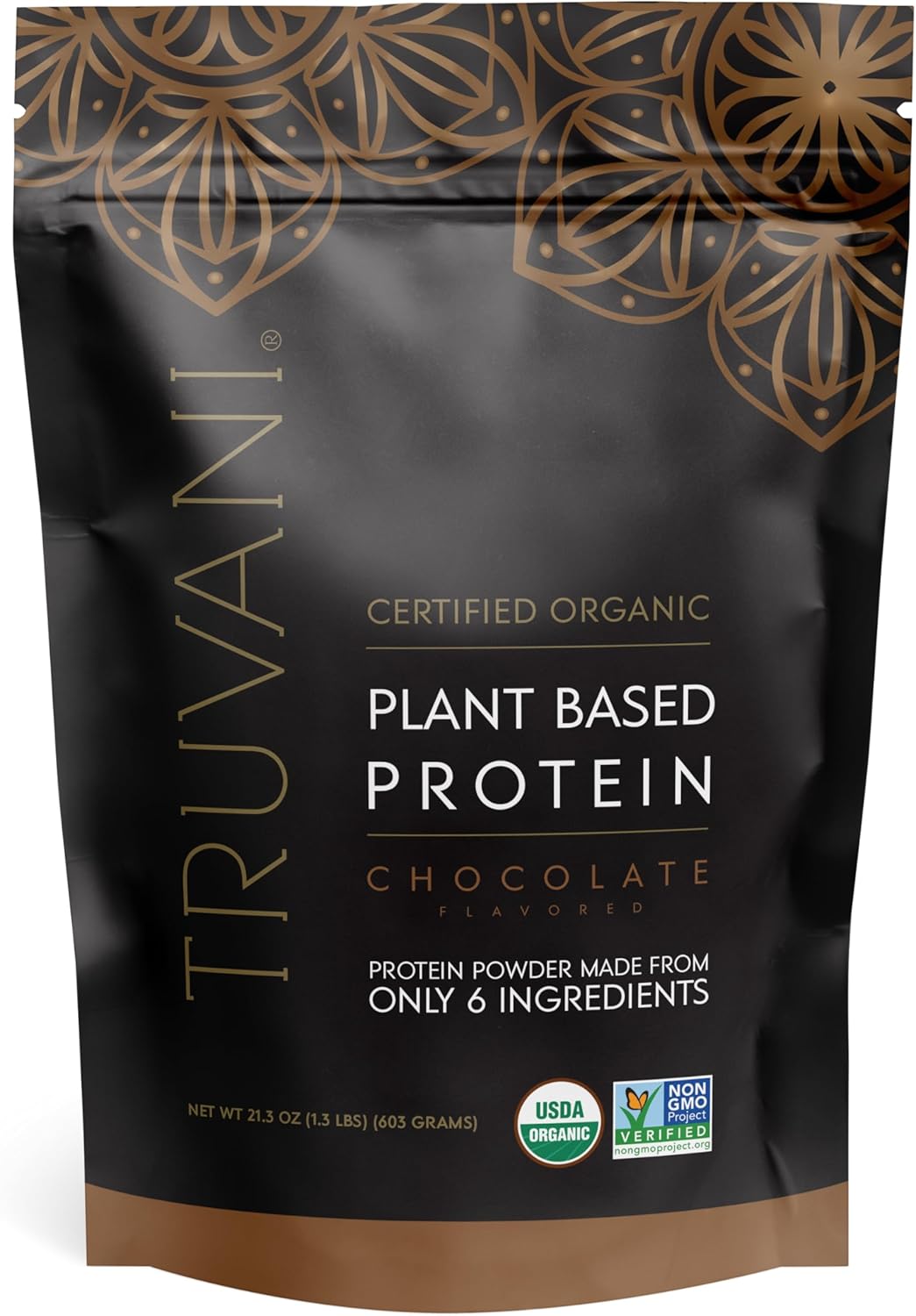 Truvani Plant Based Protein Powder | Chocolate | 20g Organic Pea Protein | 18 Servings | Vegan & Keto | Gluten & Dairy Free | Low Carb | No Added Sugar (Copy)