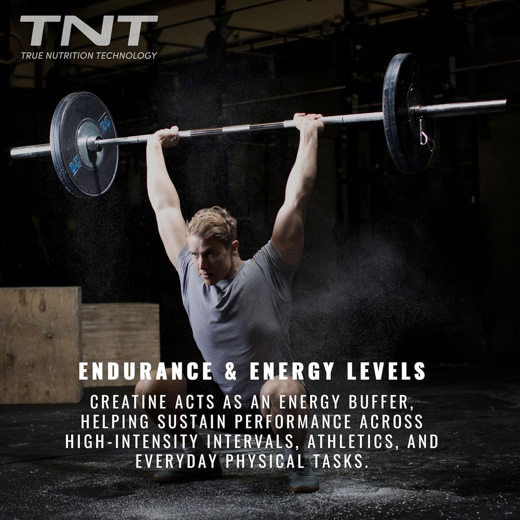 TNT Creapure® Creatine Monohydrate Powder (100 Servings) -  Made in Germany - 5g per Serving - Supports Strength, Endurance & Cognitive Energy* - Micronized, Vegan, 99.99% Pure