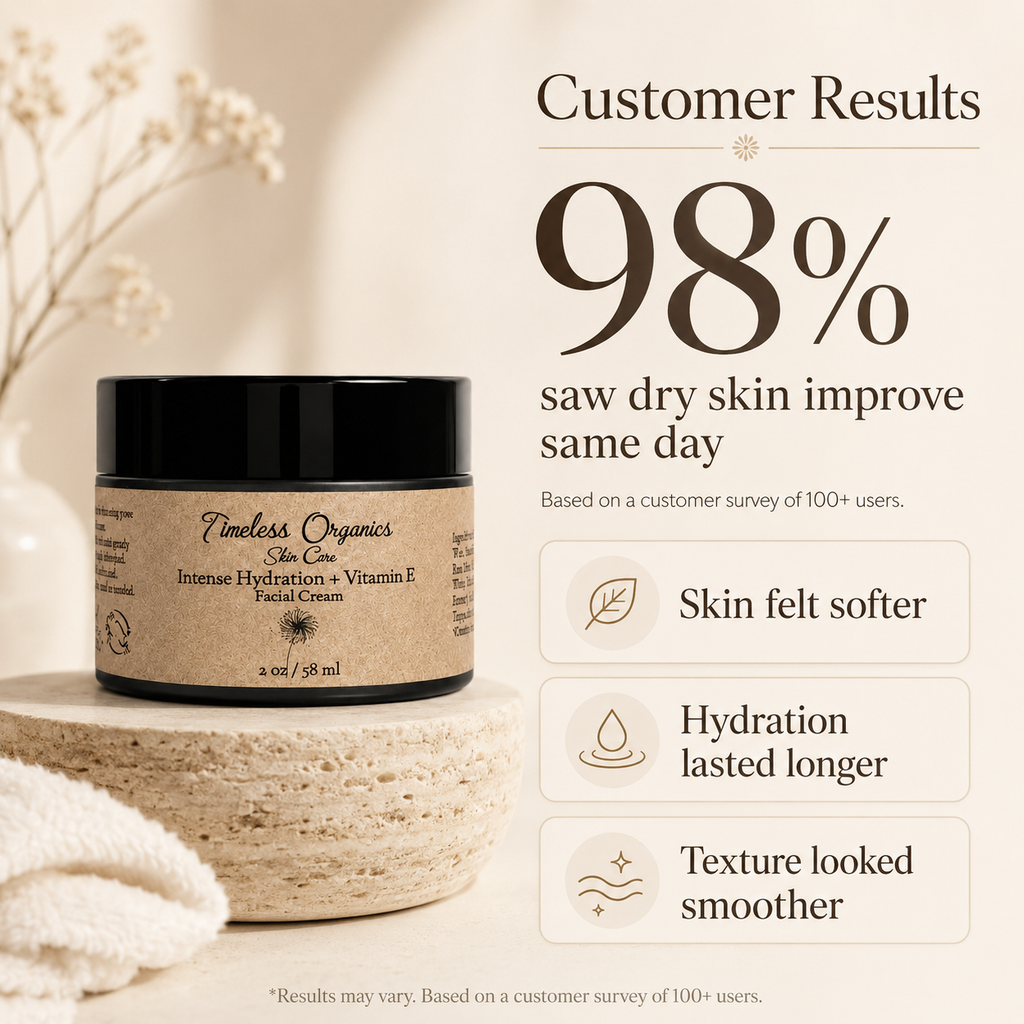 Timeless Organics - Intense Hydration + Vitamin E Facial Cream