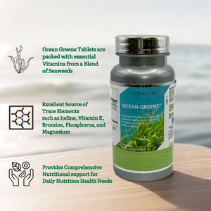 Algine Plus -Ocean Greens&nbsp; Tablets - 30 Seaweed (algae) Proprietary Blend