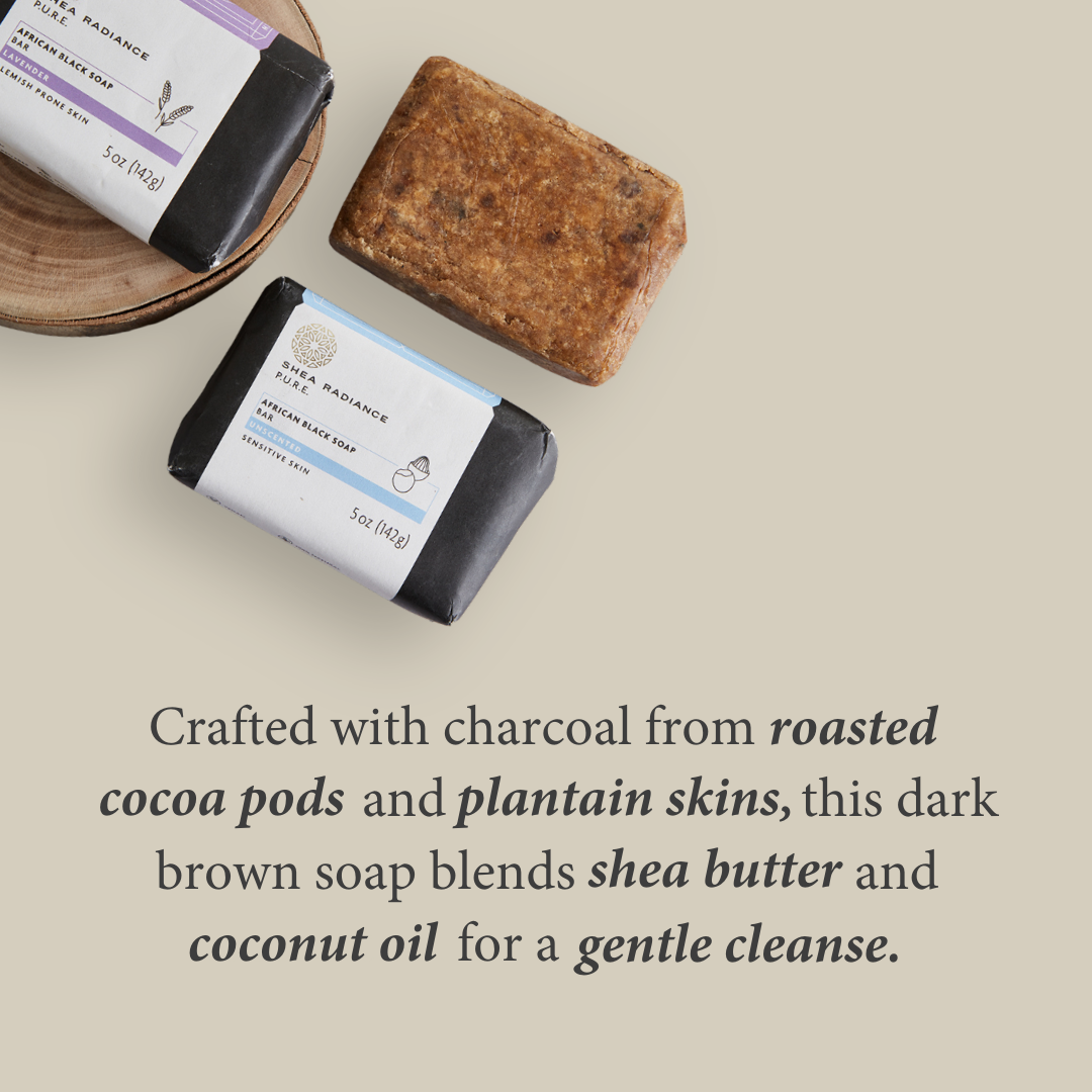 Shearadiance African Black Soap Bar