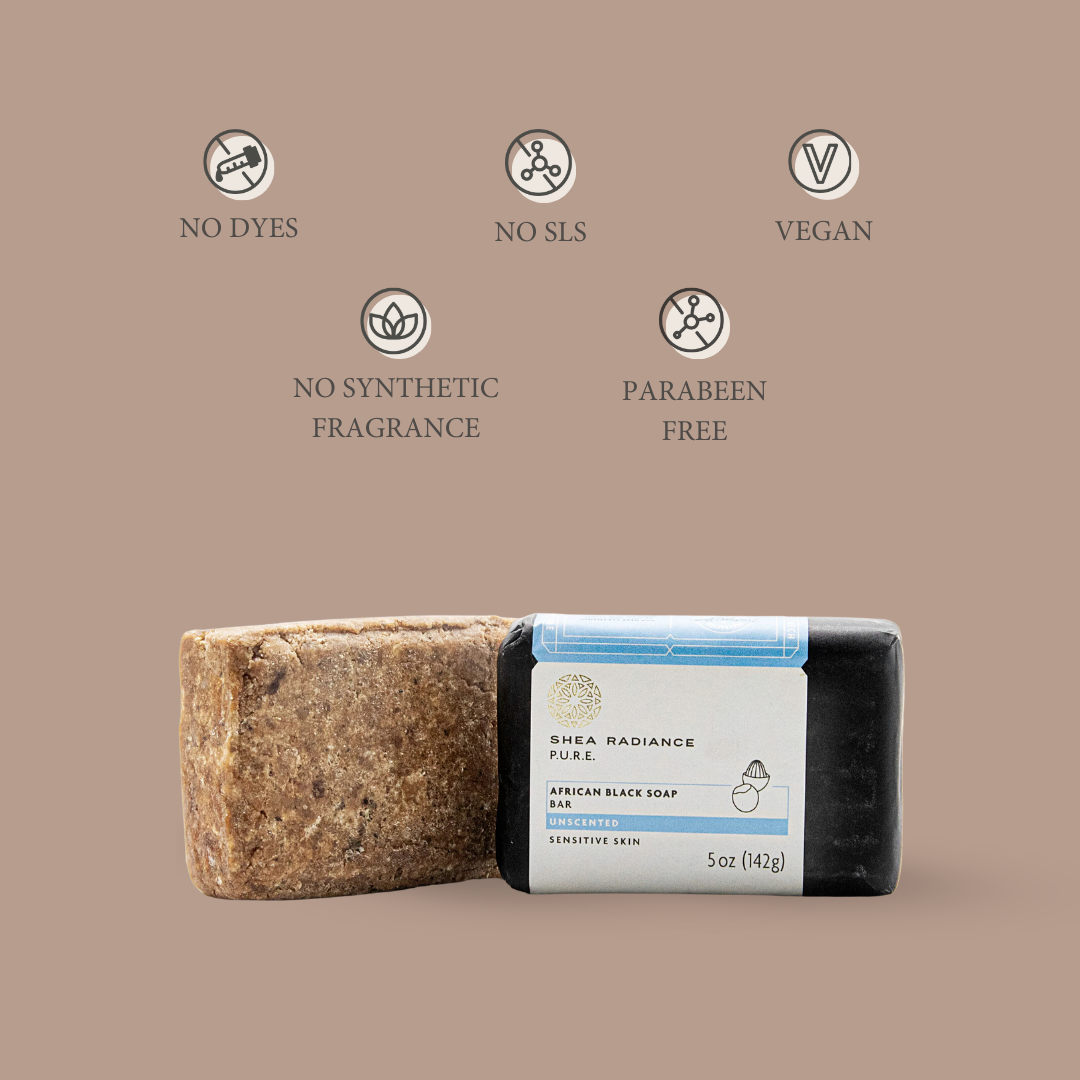 Shearadiance African Black Soap Bar