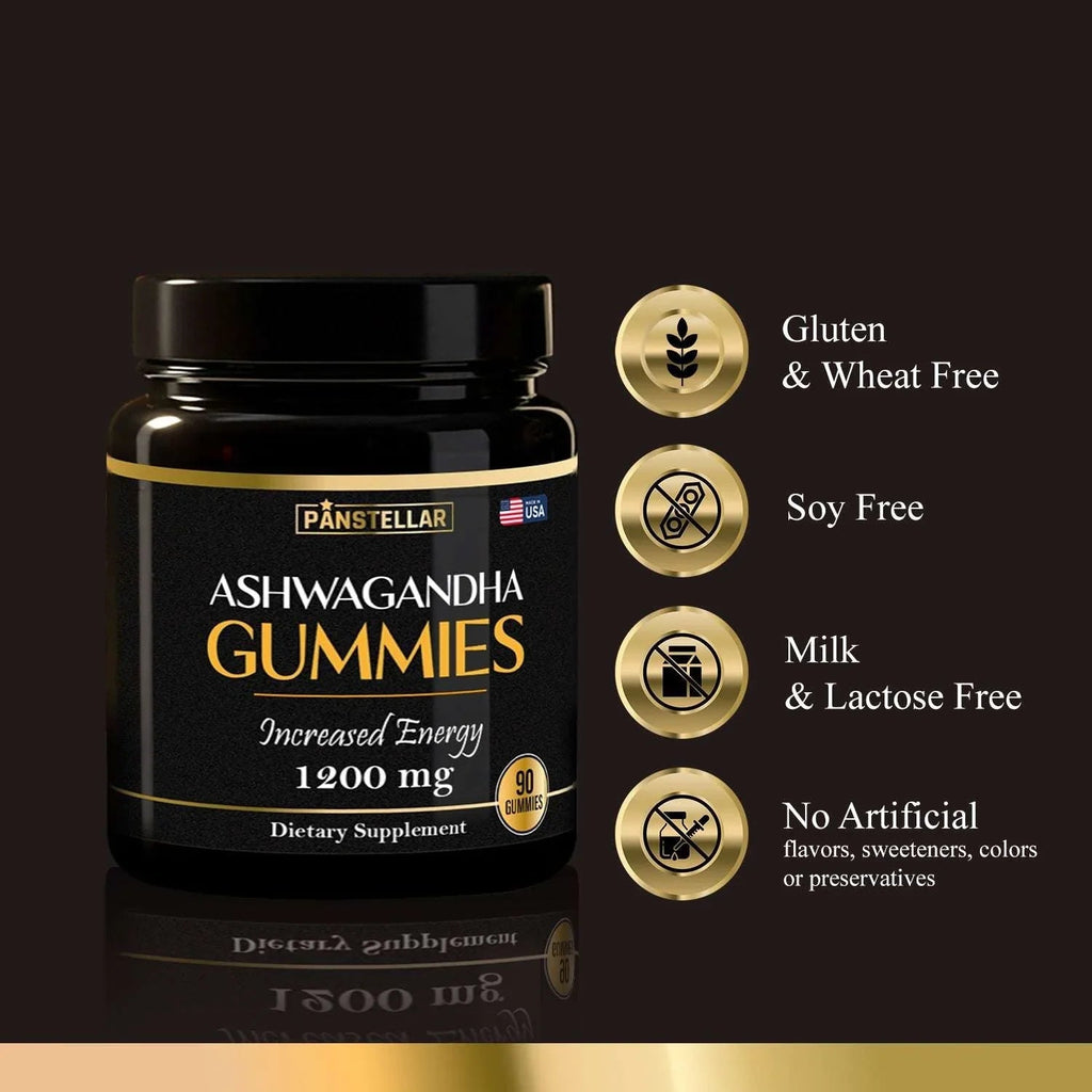 Panstellar - Ashwagandha Gummies 1200mg | 3 Months Supply