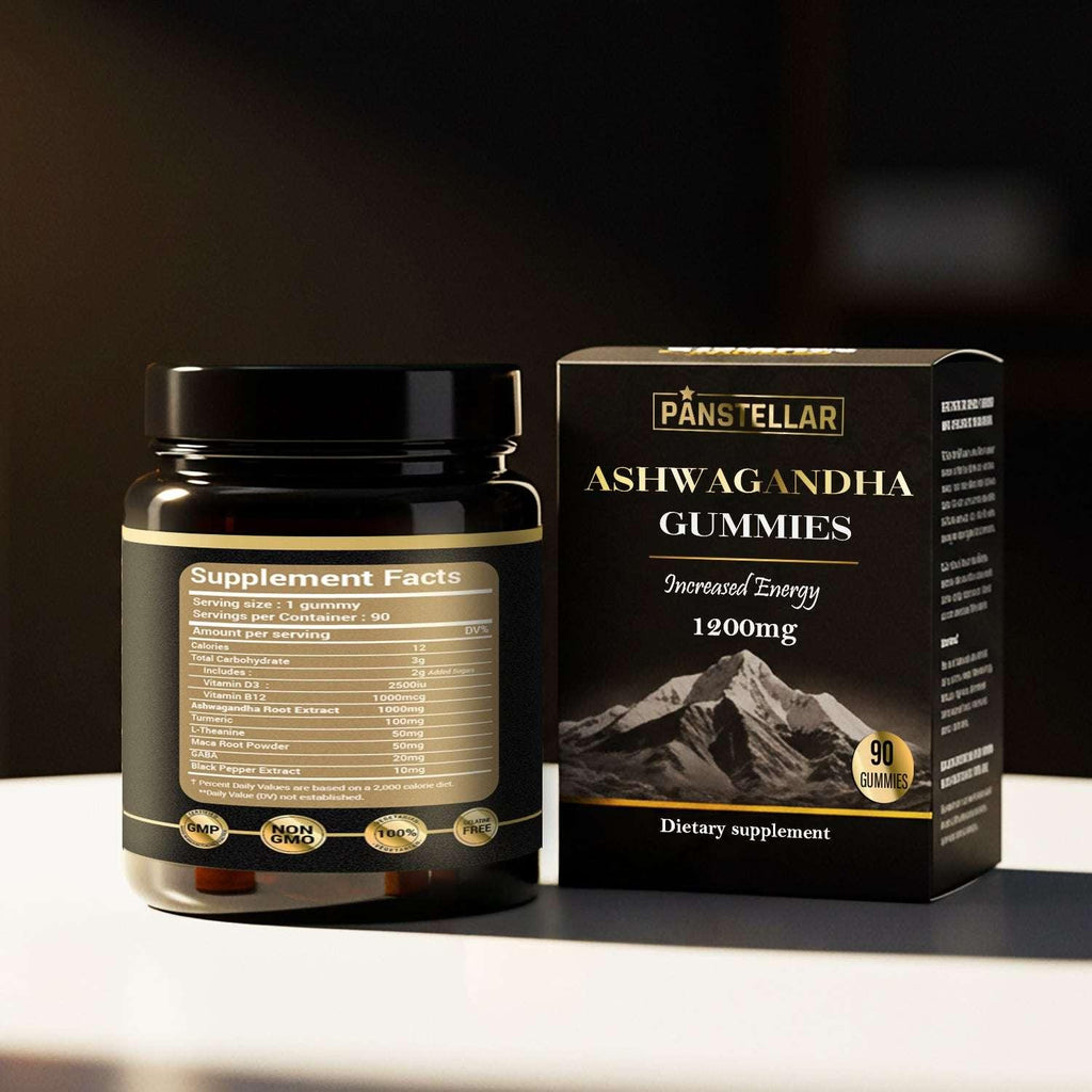 Panstellar - Ashwagandha Gummies 1200mg | 3 Months Supply