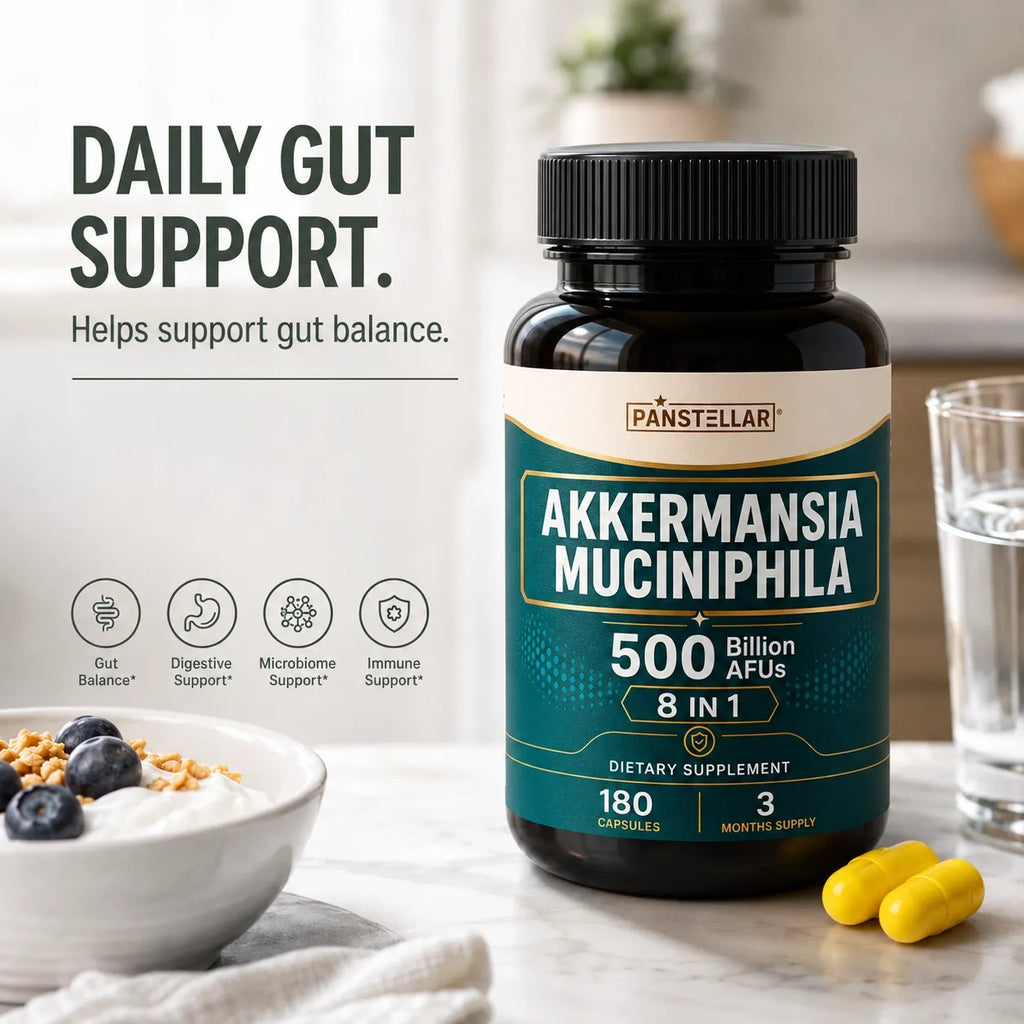 Panstellar - Akkermansia Muciniphila 500B AFU – 180 Capsules