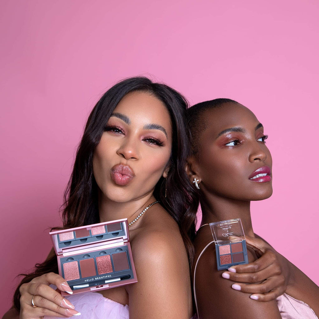 Chella + Velabeauty blushing rose eyeshadow palette
