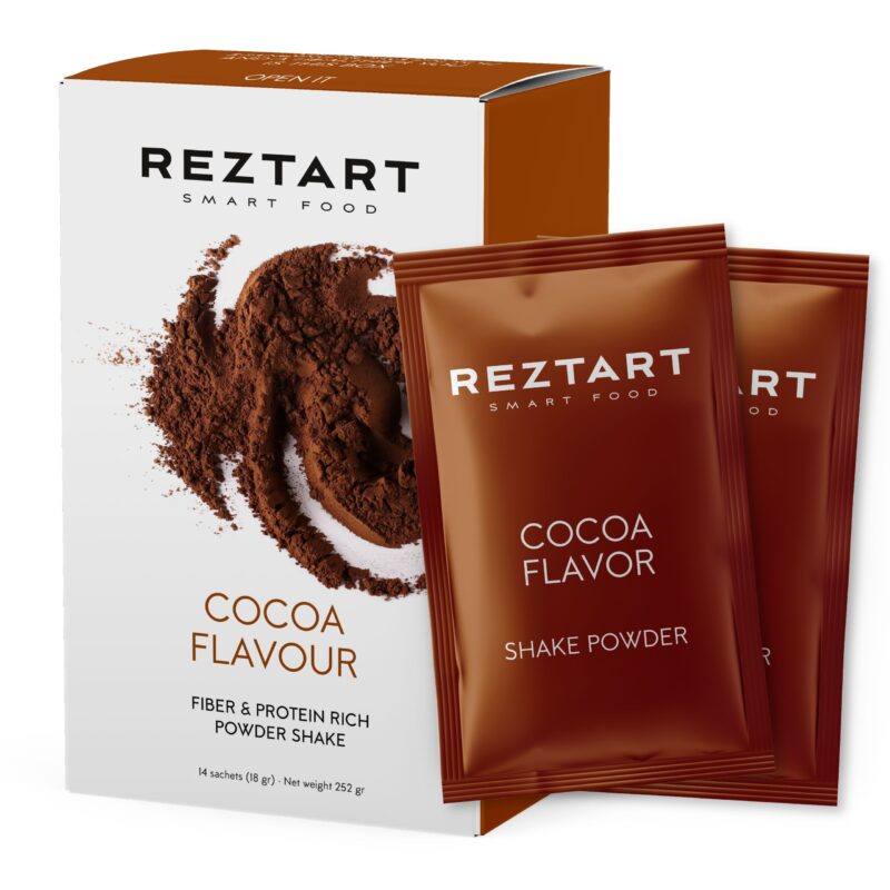 Reztart - Protein and fiber-rich powder shake with NGC®, with chocolate flavor