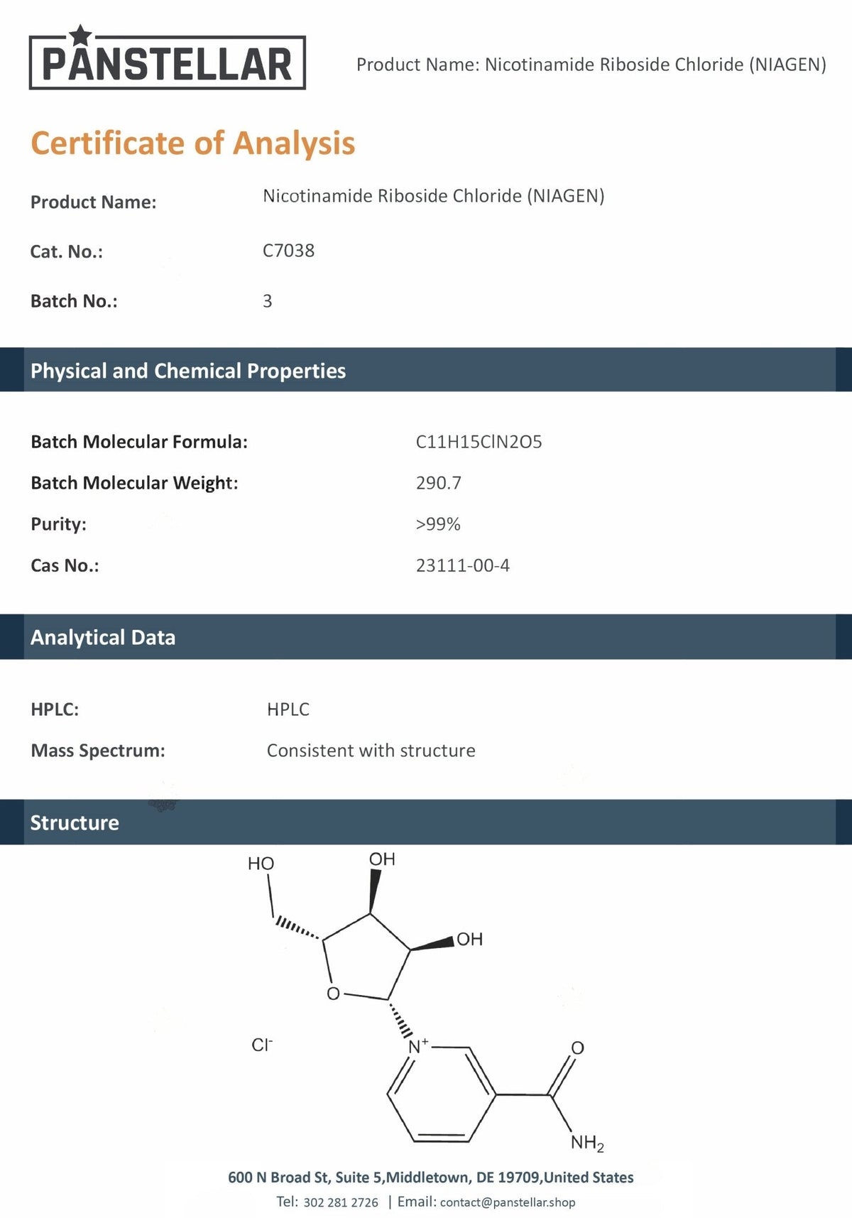 Panstellar - NAD+ Liposomal 2000mg
