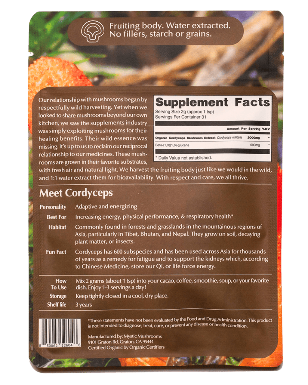 Ora Cacao Cordyceps