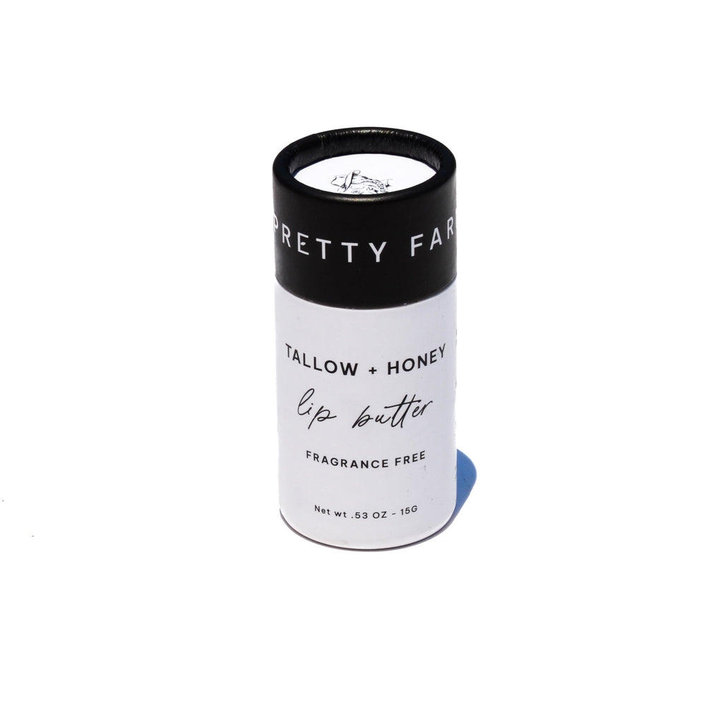 Pretty Farm Girl - Fragrance Free Tallow + Honey Lip Butter in Eco-Friendly Travel Tubes