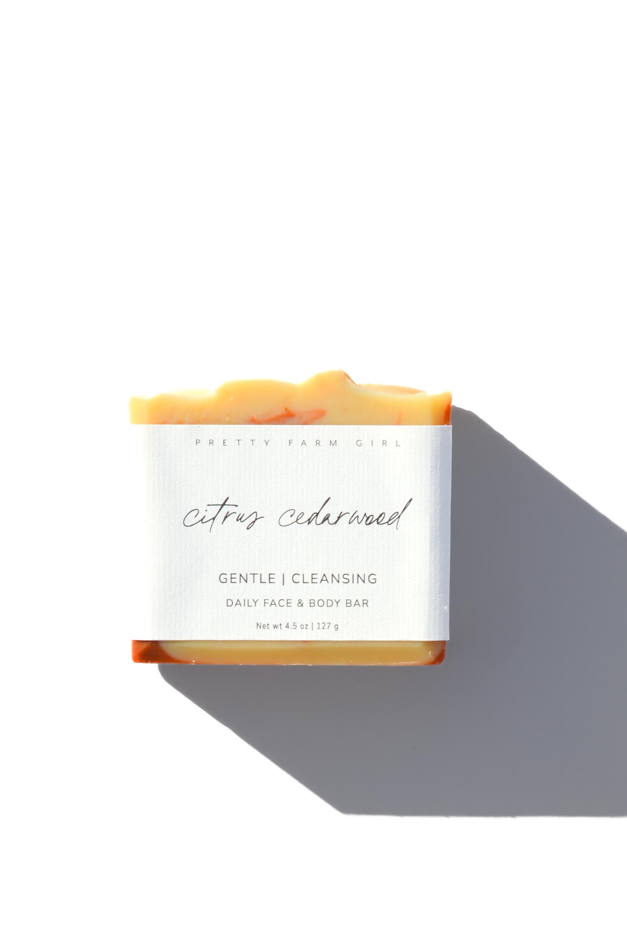 Pretty Farm Girl - Citrus Cedarwood Handmade Tallow and Goat Milk Soap Bar