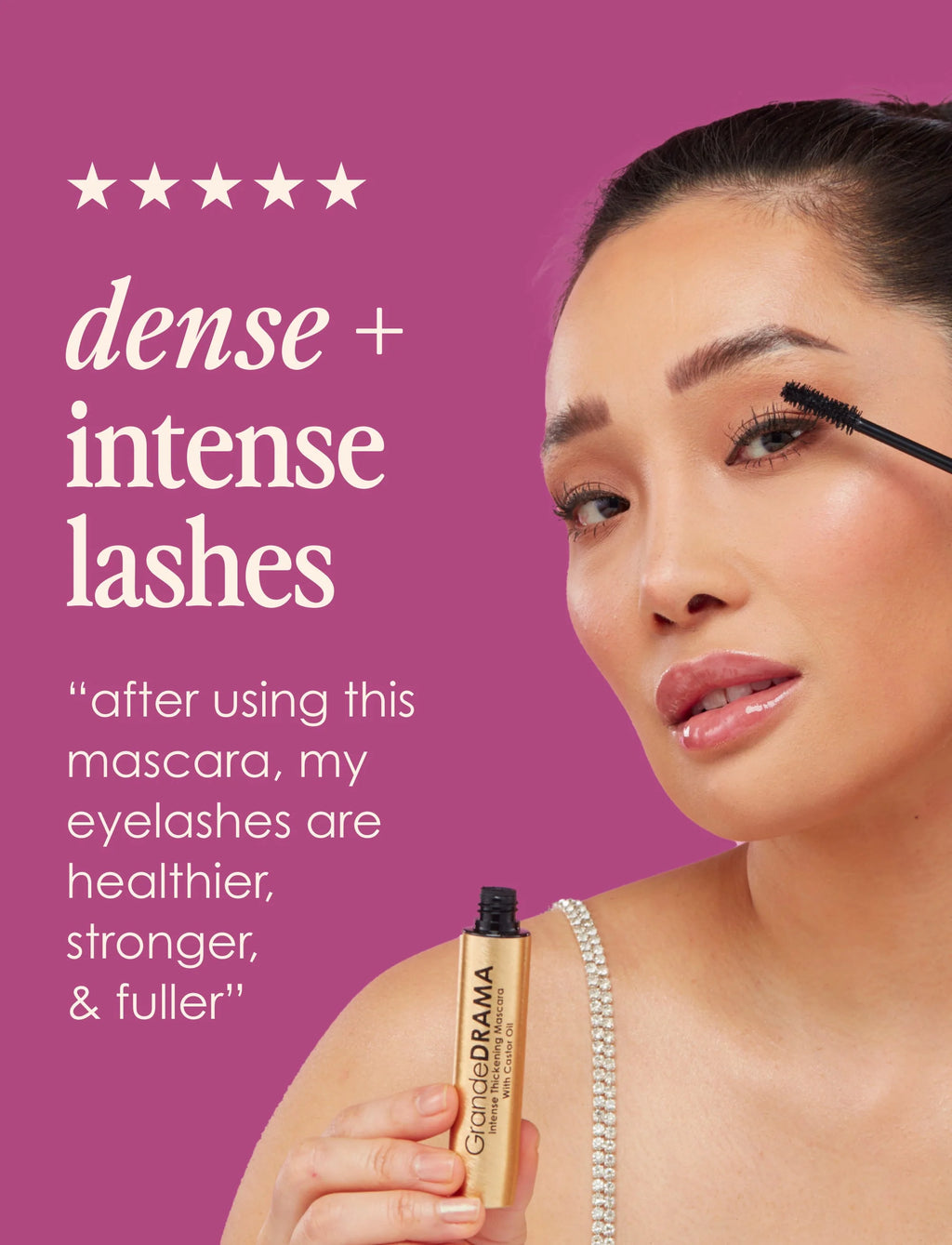 GrandeDRAMA - Intense Thickening Mascara with Castor Oil