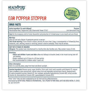 Healthipops Ear Popper Stopper (6 Pack) - Strawberry
