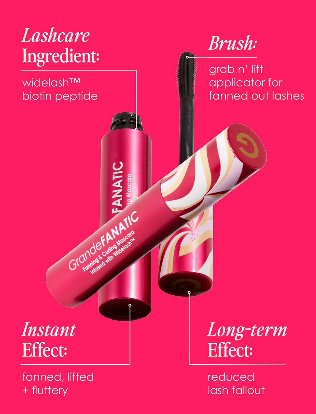 GrandeFANATIC Fanning & Curling Mascara infused with Widelash™