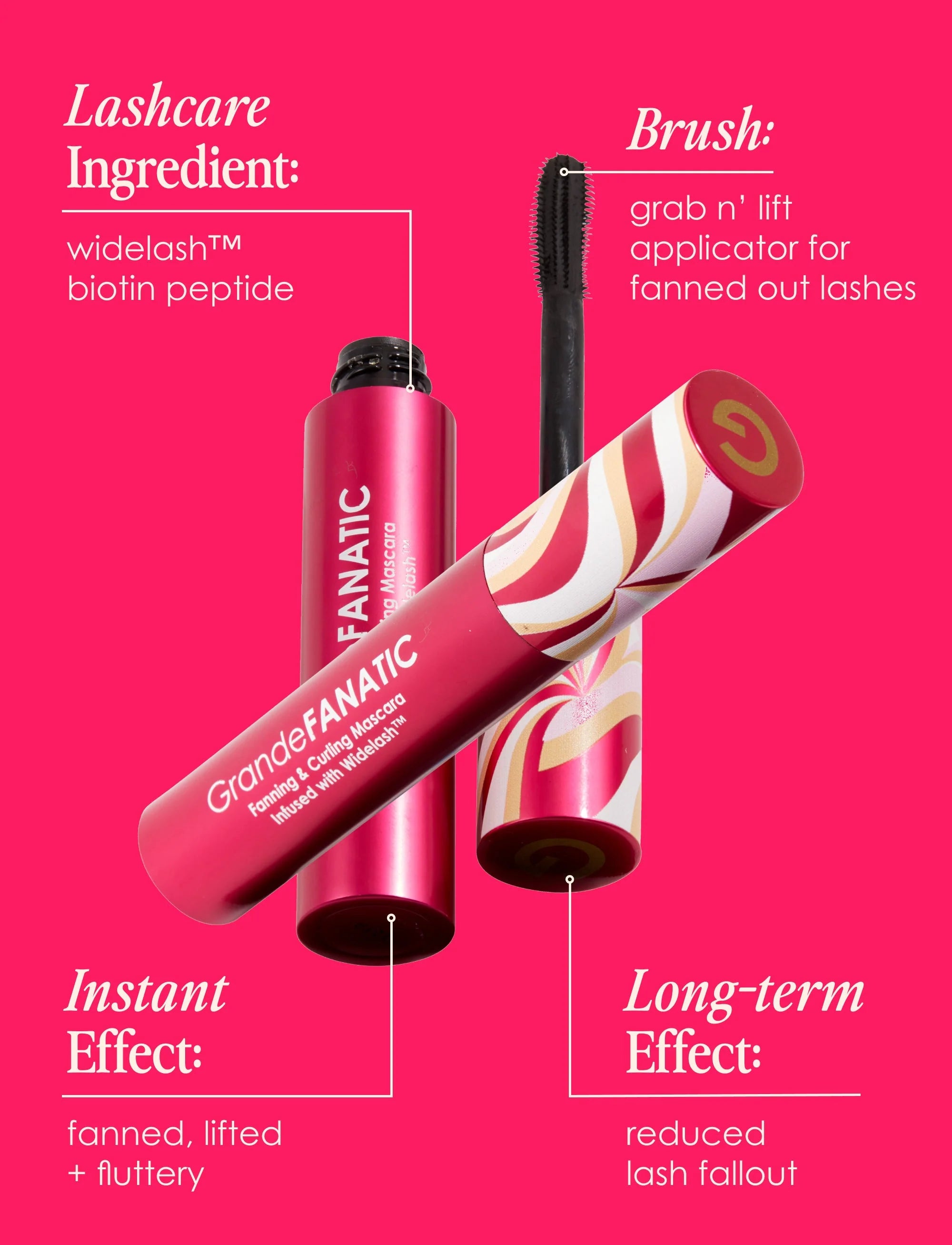 GrandeFANATIC Fanning & Curling Mascara infused with Widelash™