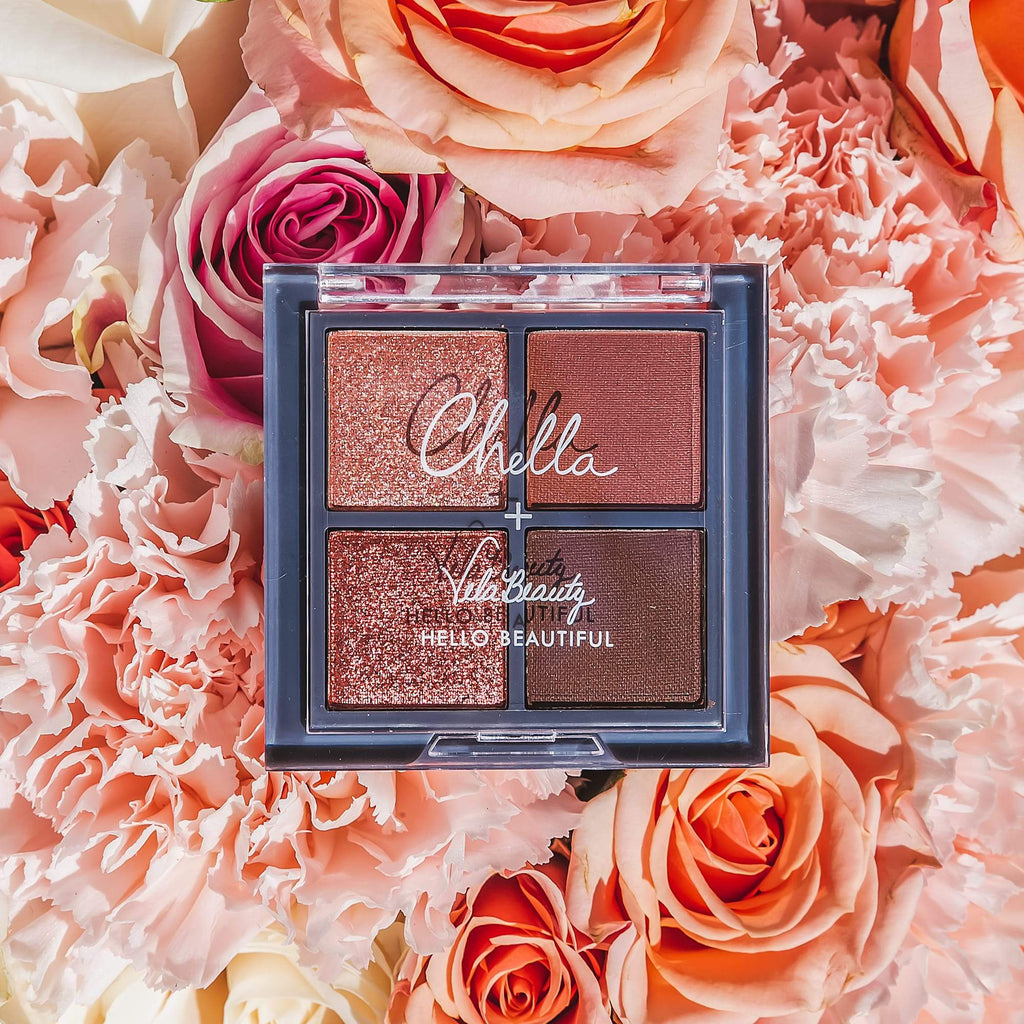 Chella - mini chella + velabeauty blushing rose eyeshadow palette