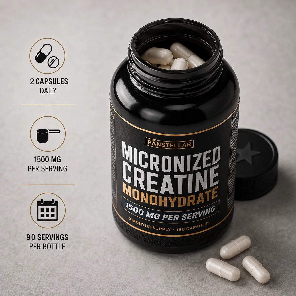Panstellar - Creatine Monohydrate 1500mg