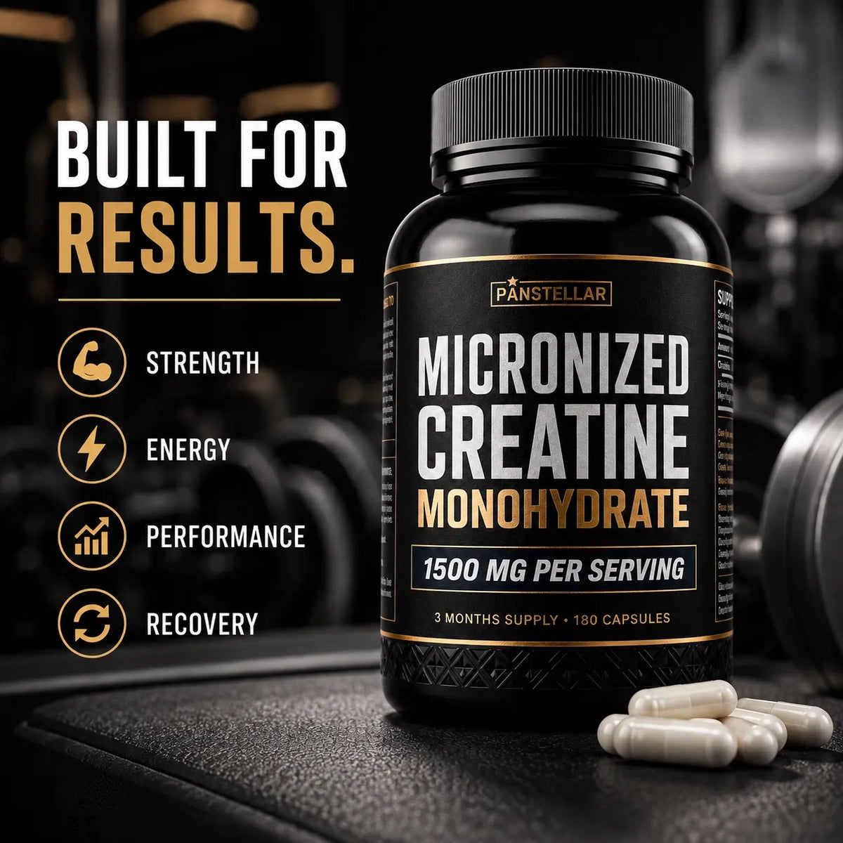 Panstellar - Creatine Monohydrate 1500mg