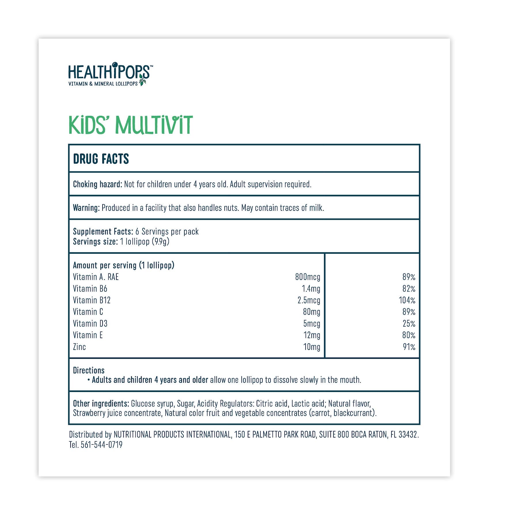 Healthipops Kids Multivitamin Lollipops