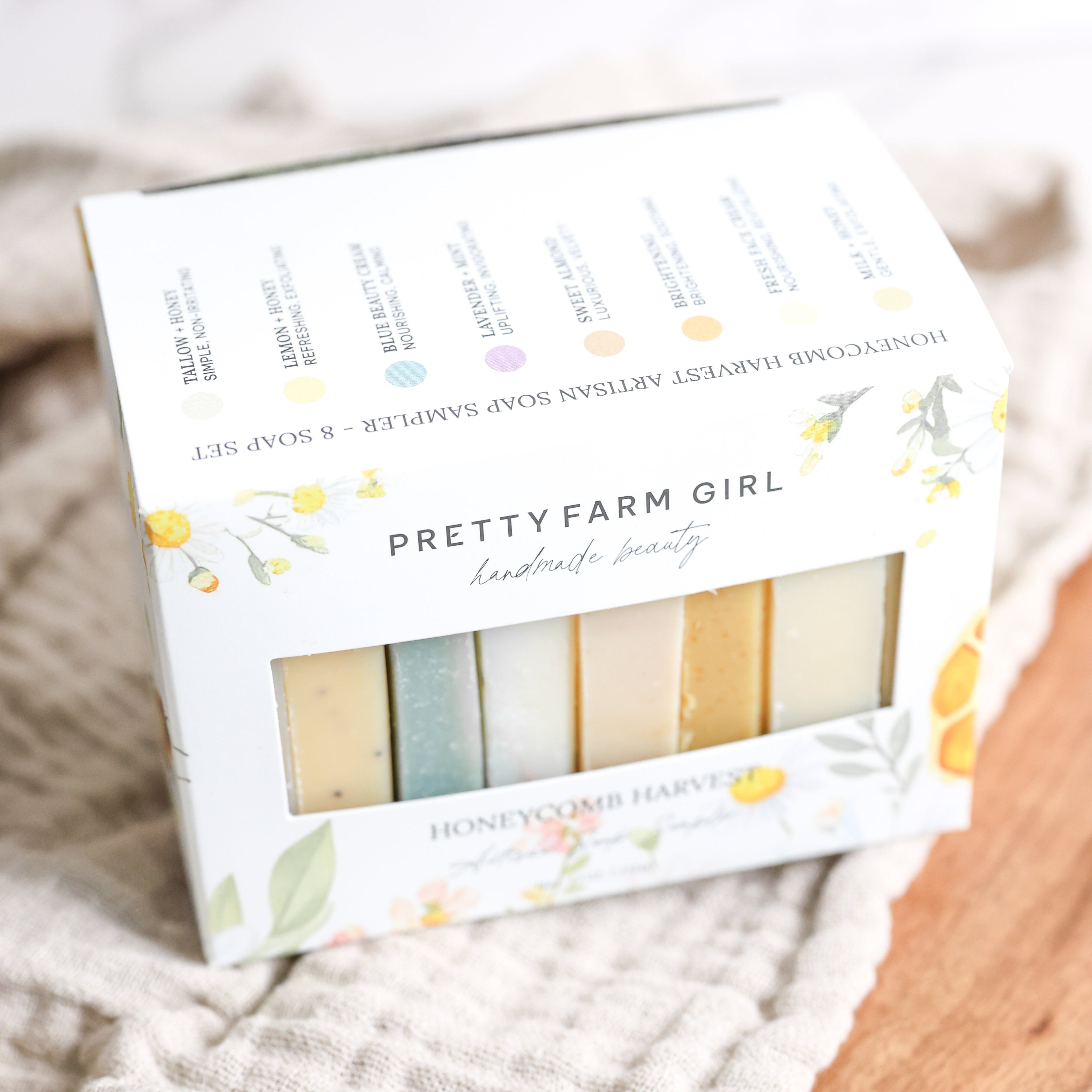 Pretty Farm Girl - Honeycomb Harvest  Goat Milk & Tallow Soap Sampler