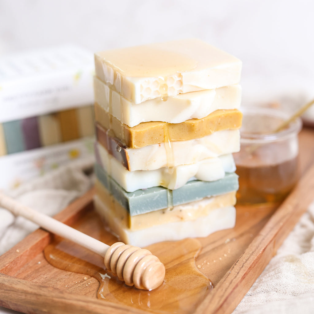 Pretty Farm Girl - Honeycomb Harvest  Goat Milk & Tallow Soap Sampler