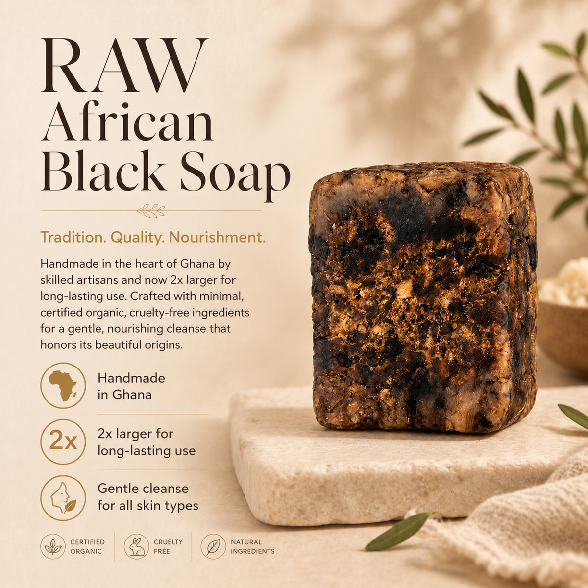Timeless Organics - RAW African Black Soap