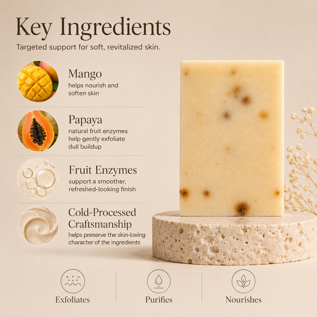 Timeless Organics - Mango + Papaya Enzyme Bar