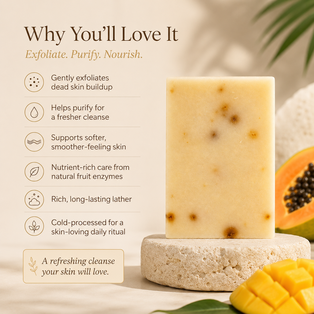 Timeless Organics - Mango + Papaya Enzyme Bar