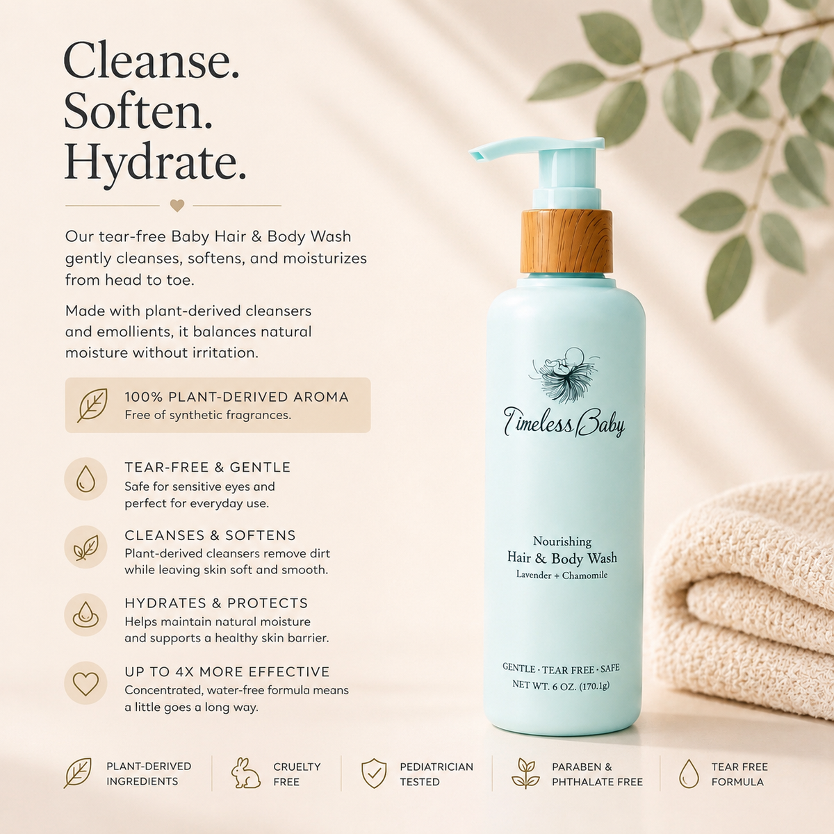 Timeless Organics - Nourishing Hair & Body Wash