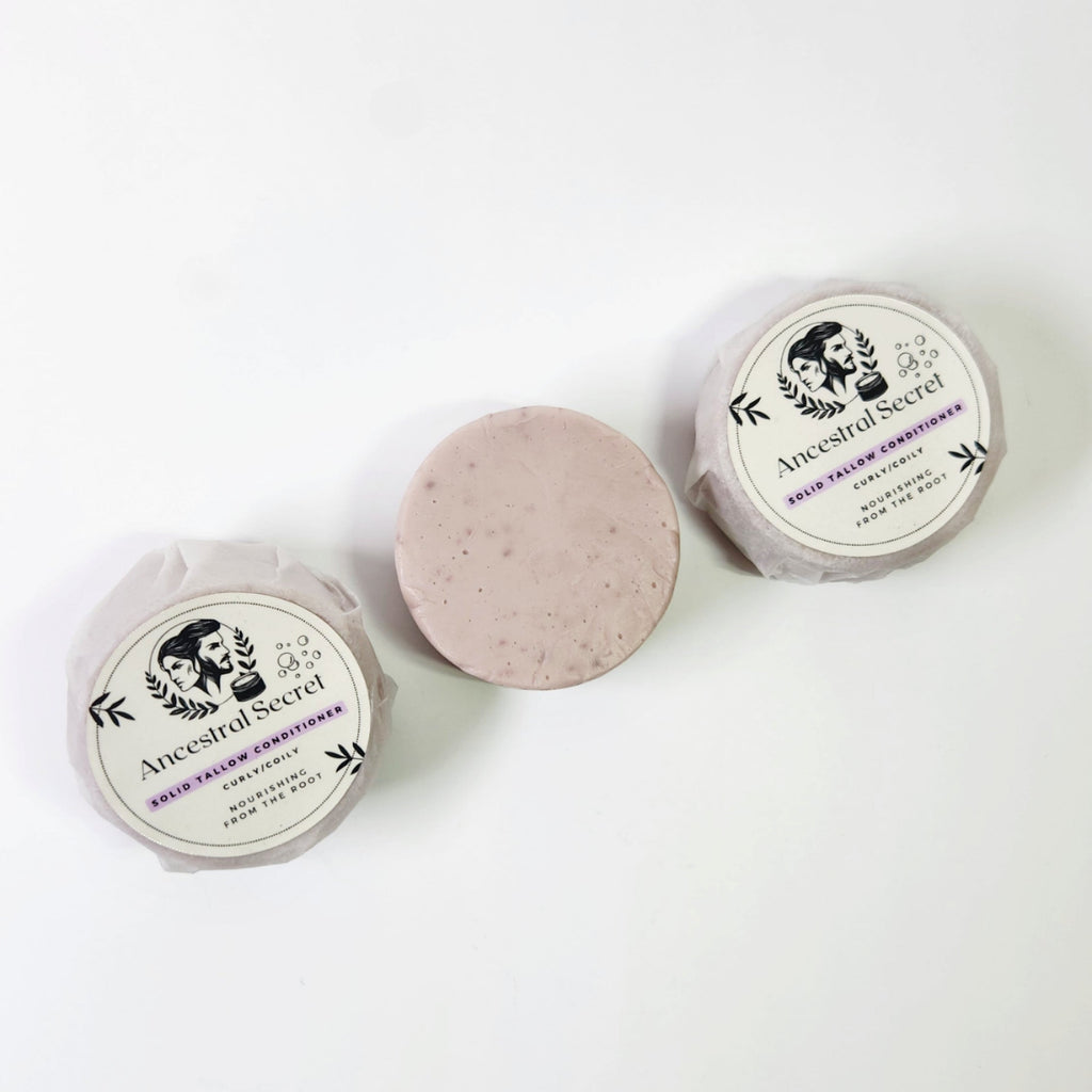 Ancestral Secret - Tallow Conditioner Bar –  Curly & Coily hair -- 2.5 oz