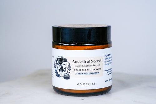 Ancestral Secret - Unscented tallow balm for sensitive skin - 0.55 Oz | 2 Oz