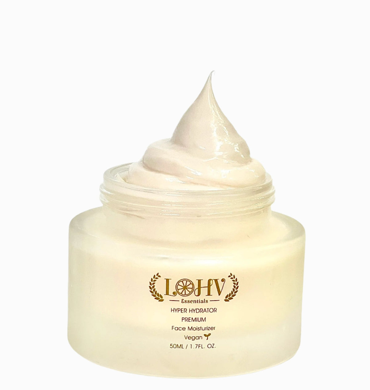 LOHV ESSENTIALS - PREMIUM 100% VEGAN HYPER HYDRATOR Face Moisturizer With SPF 30 + Hyaluronic Acid + Lactic acid + Vitamin C + Kombucha