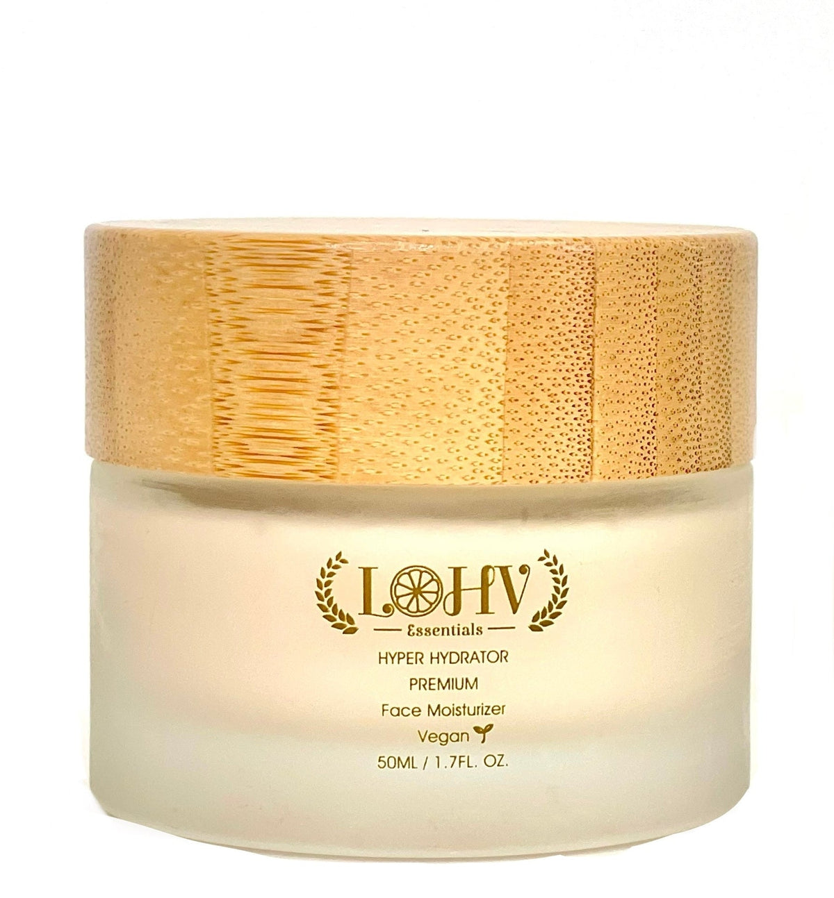 LOHV ESSENTIALS - PREMIUM 100% VEGAN HYPER HYDRATOR Face Moisturizer With SPF 30 + Hyaluronic Acid + Lactic acid + Vitamin C + Kombucha