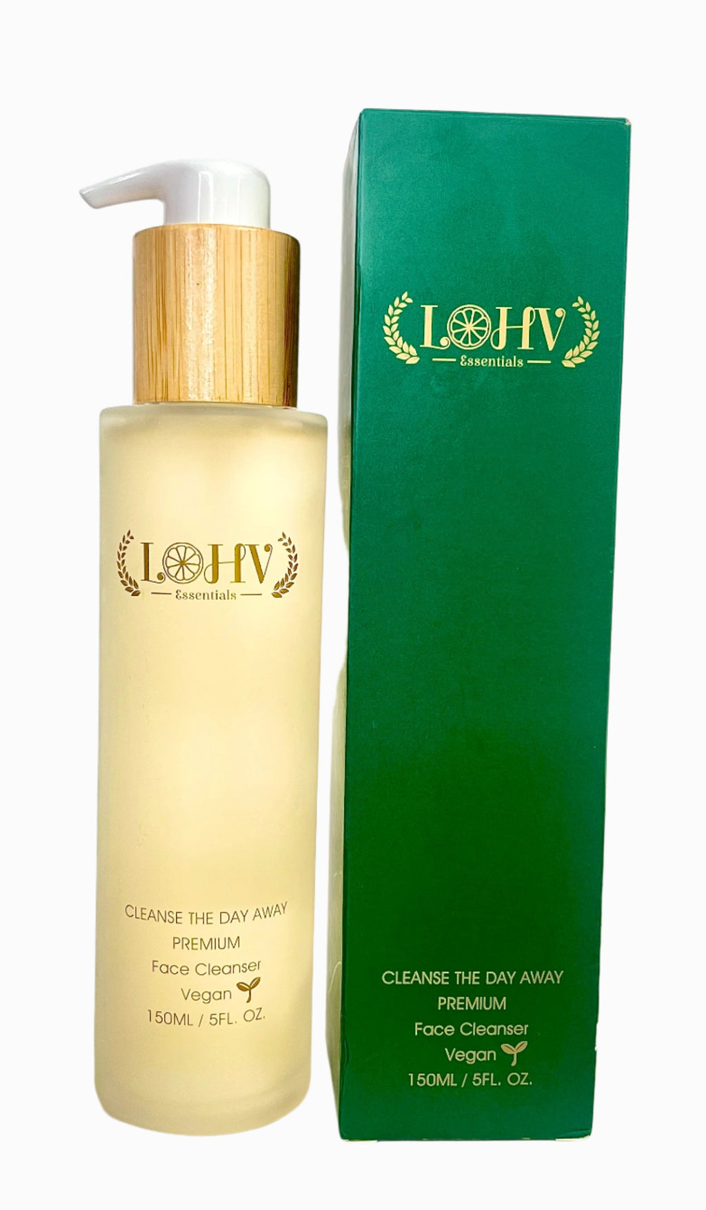 LOHV ESSENTIALS - PREMIUM 100% Vegan Hydrating Facial Cleanser, Moisturizing Face Wash For All Skin Types, Hyaluronic Acid + Ginger Water + Lactic acid + Glycolic acid, Fragrance Free & Paraben Free, Non-Drying Oil Control Face Wash.